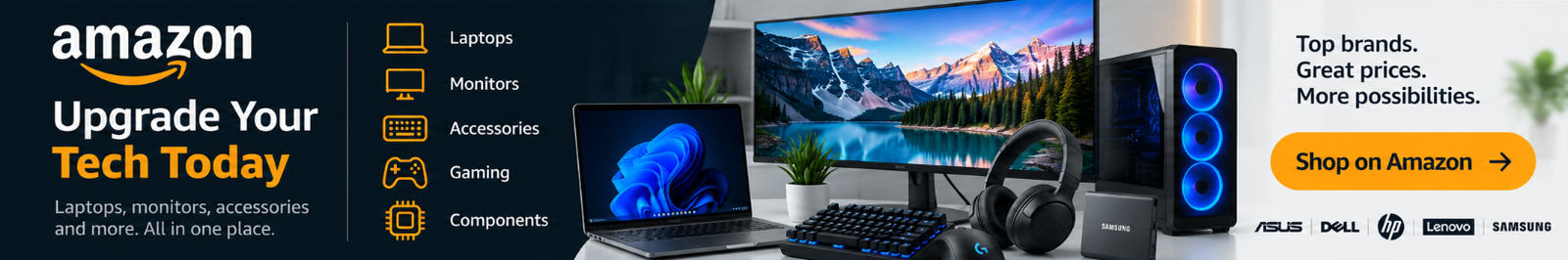 Shop Electronics and Computers on Amazon